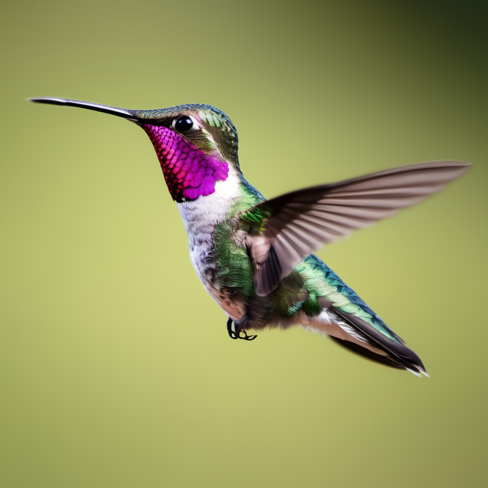 800mm: Photo of a hummingbird, 800mm lens