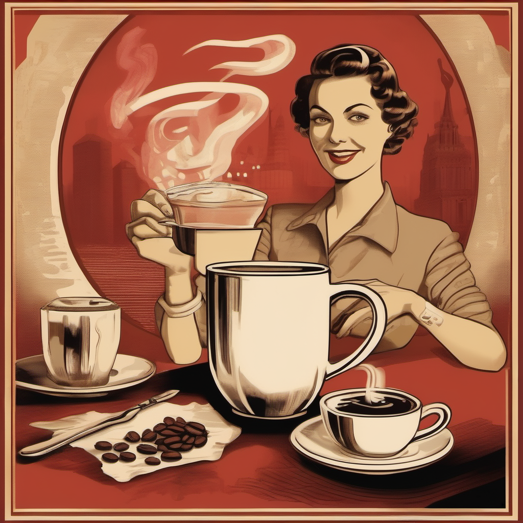 propaganda poster for coffee